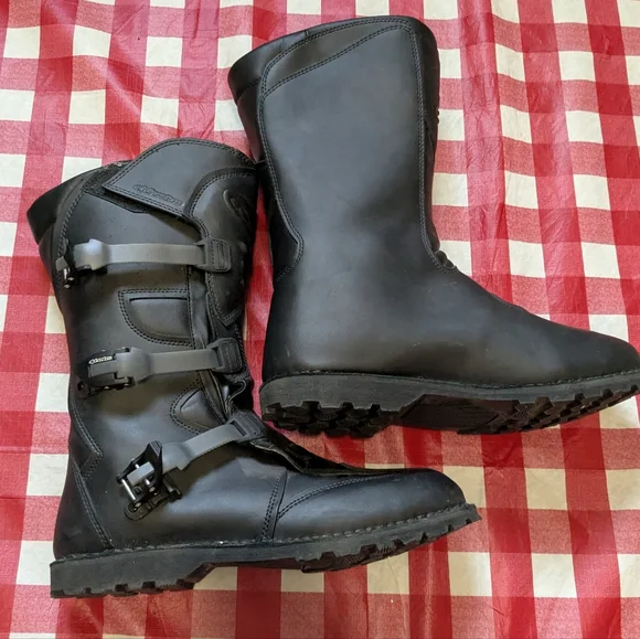 Alpinestars Men's Black Scout Motorcycle Boots Size 13 - Picture 2 of 10